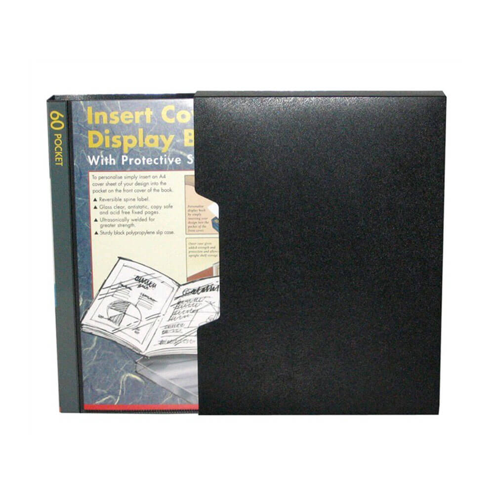 Colby Präsentationsmappe A4 Schwarz (60 Seiten)