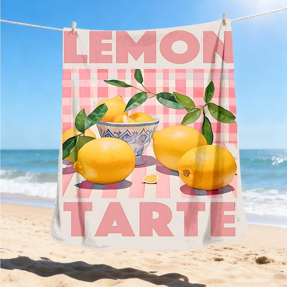 

1pc Lemon Tart Outdoor Blanket, Soft And Comfortable Blanket, Casual Warm Outdoor Blanket, Good Birthday Gift yy251201154 75x90cm