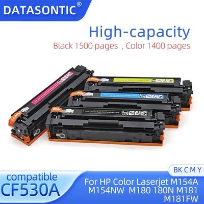 Cartucho de tóner compatible CF530A CF531A CF532A CF533A CF205A para impresoras HP LaserJet Pro M154nw M154a M180nw M180n M180 M181fw