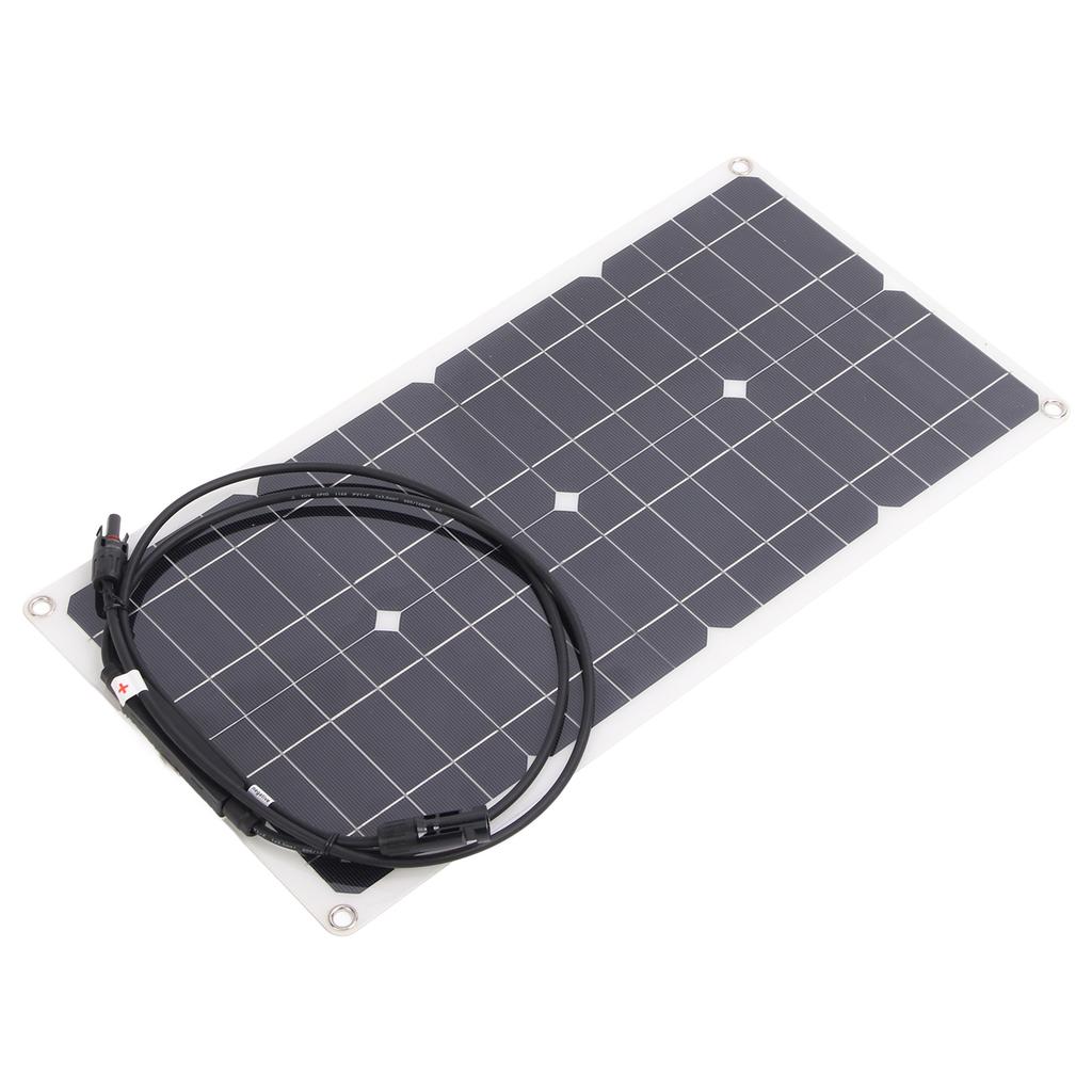 Flexibles Solarmodul 25W 16V Monokristallin Tragbares Solarladegerät für Wohnmobile Yachten 12V Auto