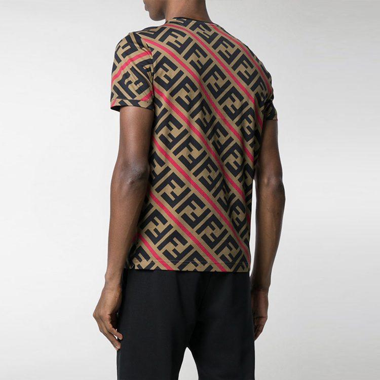 Fendi Ff Monogram Printed T Shirt FY0894A7A8F13J8