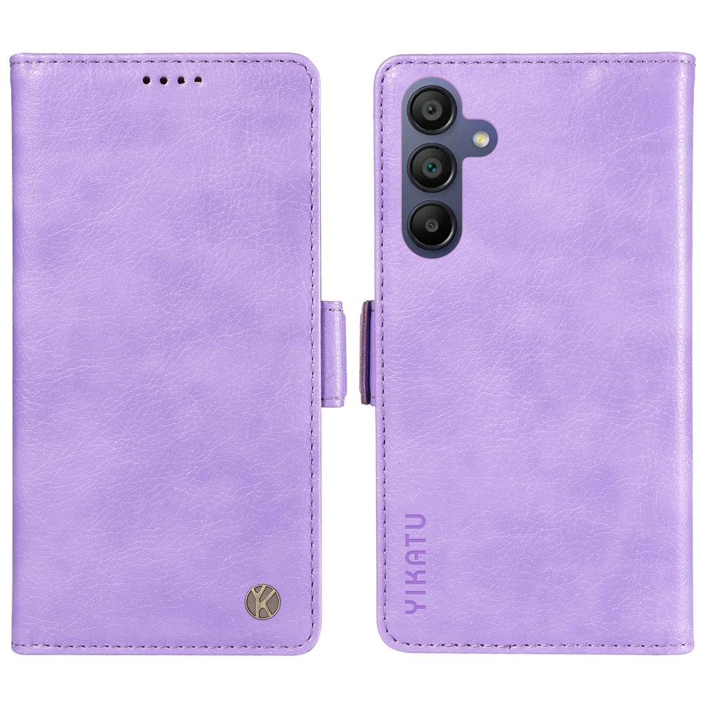 YIKATU YK-007 For Samsung Galaxy A17/A26 5G/A16 5G/A16 4G Case Side Buckle PU Leather Phone Cover Litchi Texture