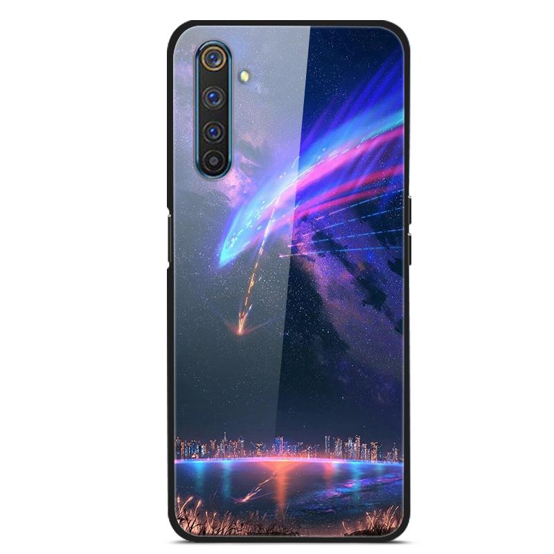 For OPPO Realme XT Tempered Glass Case Soft Bumper Hard Funda For OPPO Realme 6 Pro Realme X2 XT Phone Case Realme6 Back Cover