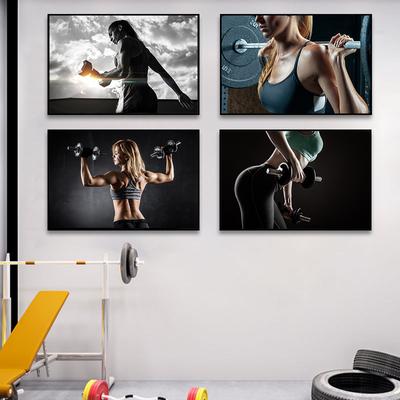 Fitness Power Beauty Plakat i wydruki Nowoczesny obraz na płótnie Obraz ścienny do siłowni Dekoracja domu Prezent