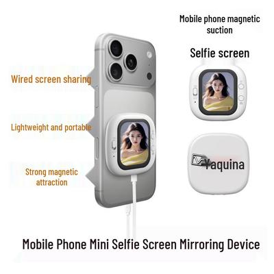 Portable Magnetic Mini Mobile Phone Projector with Wired Selfie Screen Function