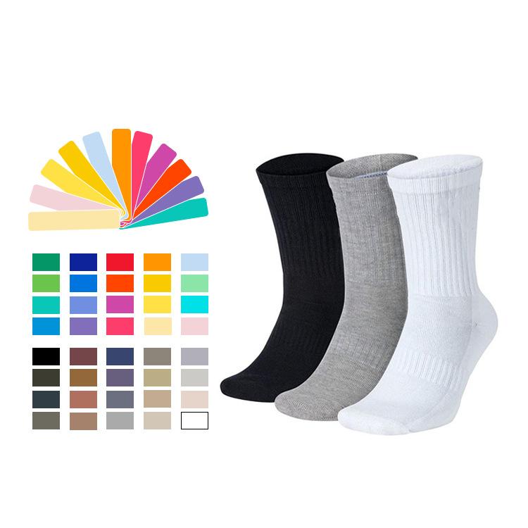 Custom Women Yoga Sport Socks 100% Cotton Anti-Bacterial Eco-Friendly Jacquard Grip Logo Embroidery on Body & Cuff