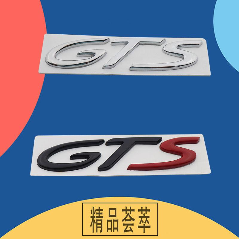 3D GTS for Car Hood Fender Trunk Rear Bonnet Nameplate Decal Emblem Badge Sticker