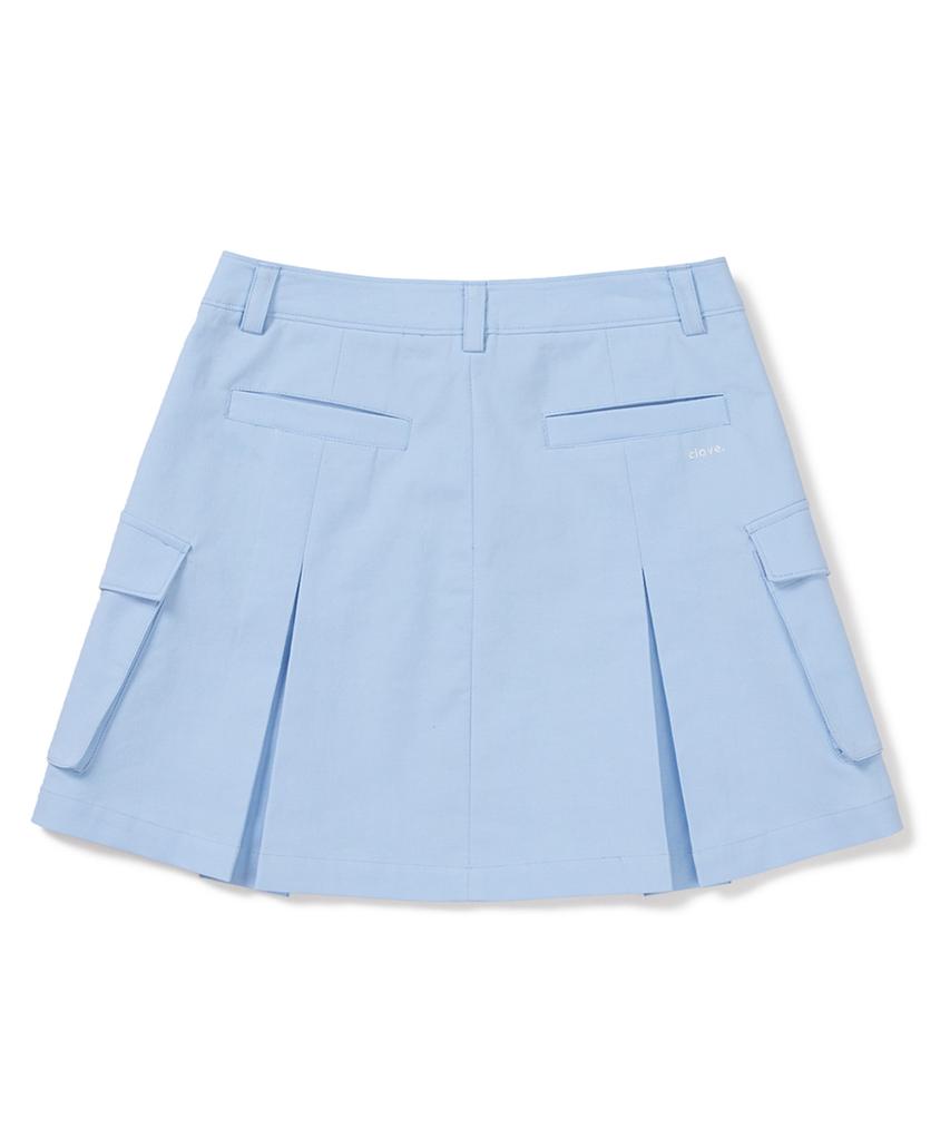 CLOVE [24Ss Clove] Cargo Skirt (Sky Blue)