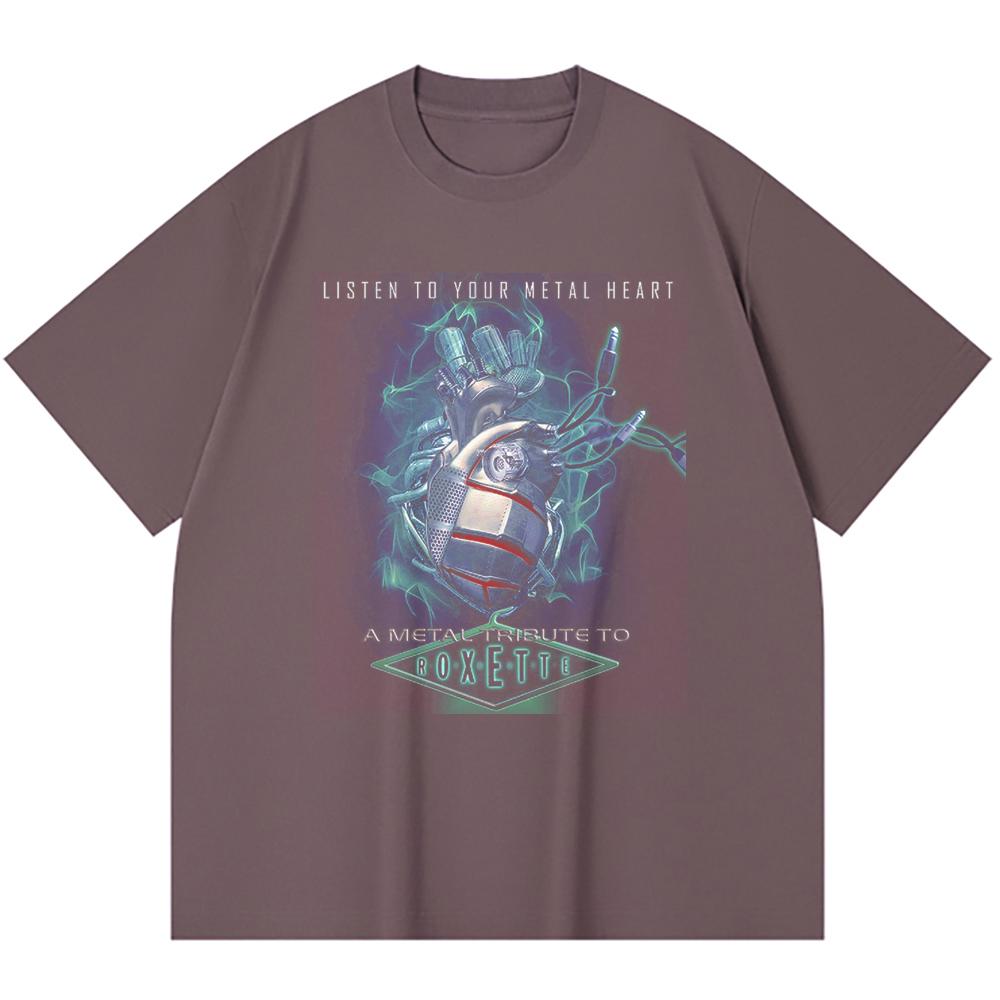 230 Gsm 100% Βαμβακερό T-Shirt Heavy Metal Μπάντα Ροκ Δημοφιλής Μουσική Εκτύπωση Unisex Βαμβακερό T-Shirt