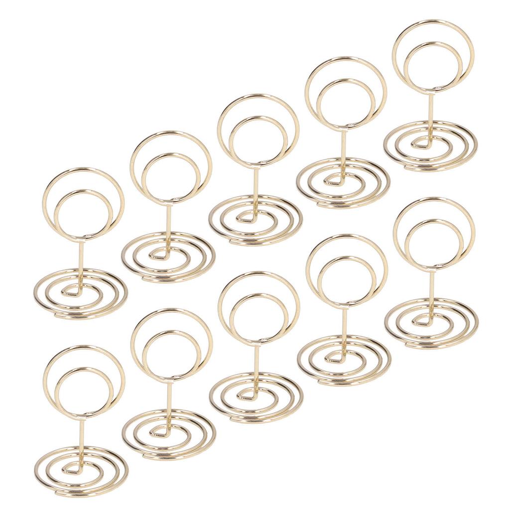 10pcs Table Number Holder Convenient Practical Round Base Stable Elegant Home Decoration