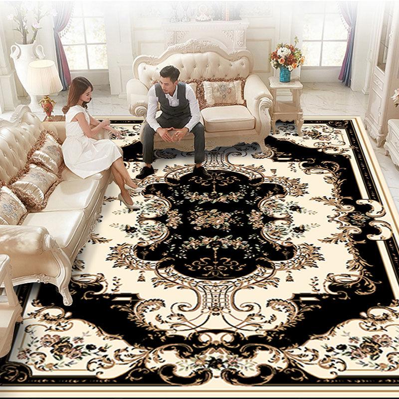 European Style Short Pile Carpets for Living Room Decortion Rugs for Bedroom Decor Carpet Home Washable Rug Floor Mats for Home