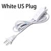 Black/White EU/US Pulg Electric Wire Lamp Switch Cable International Standard Power Cord with Switch Plug Copper Wire