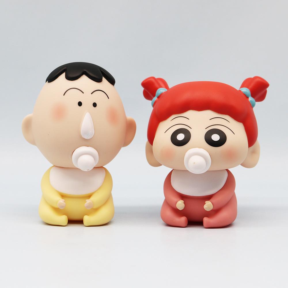 5pcs Shinchan Crayon Handmade Cartoon Model Furniture Decor Ornaments Desktop