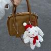 Cute  Rabbit Doll Bag Pendant Dress Cartoon Hanging Decoration Bowknot Lop Ears Car Key Ring Gifts