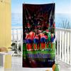 Atletico Madrid Personalized Text Beach Towel High Absorbency & Quick-Dry Suitable for Swimming Gym Camping Yoga Vacation