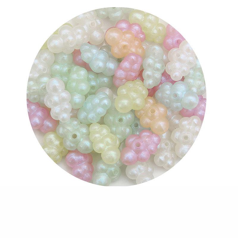 Bracelet Fait Main Perles Acrylique Illusion Nuages Renard Perles à Trou Droit Cordons pour Bracelet Collier Perles Libres Accessoires de Bijouterie DIY Faits Main