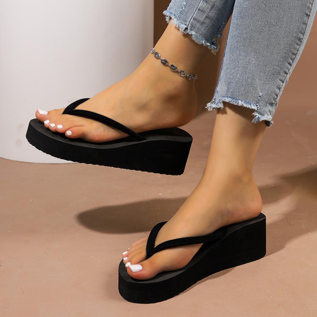 Fashion Summer Slippers Women Black Sandals Slipper Indoor Outdoor Flip-flops Beach Shoes Female Shoes Home Slides Femme