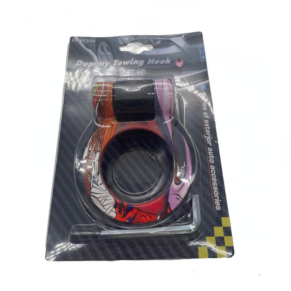 ABS Car Styling Trailer Hooks Sticker Decoration Car Auto Rear Front Trailer Simulation Racing Ring Vehicle Towing Hook