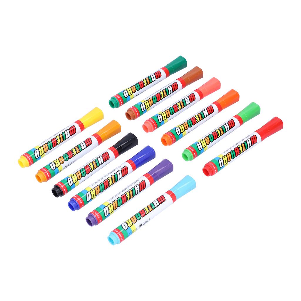 Whiteboard Pen Colorful Painting Pens Erasable Marker Children Drawing Graffiti Tool Set12‑Color
