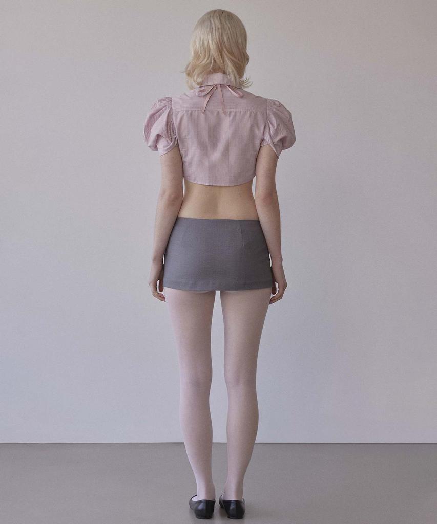 Sculpter Good Girl Micro Skirt Gray