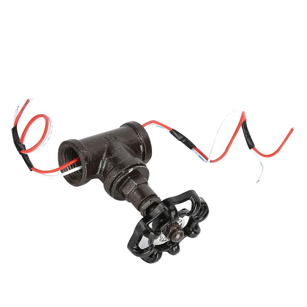 Steampunk Light Switch,Vintage Iron 1.27 Centimeter Stop Valve Light Switch with Wire Light Accessories Parts,Suitable for Desk Lamp Bedroom Home