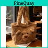Japanese Cartoon Plush Bear Shoulder Bag With Storage For Daily Use