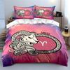 "Aries Zodiac Bedding Set" Bedding Duvet Cover Set Duvet Cover Pillowcases  (1 * Duvet Cover 2 * Pillowcases, without duvet insert)
