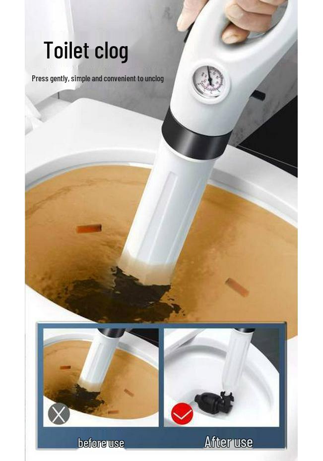 Toilet & Drain Unclogger: One-Shot Pipe Blockage Tool