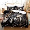 SingleTwinFullQueenKing Size 3D - Printed Gaming AK - 47 and PUBG Bullet - Themed Bedding Set for Adult and Kid Bedrooms963
