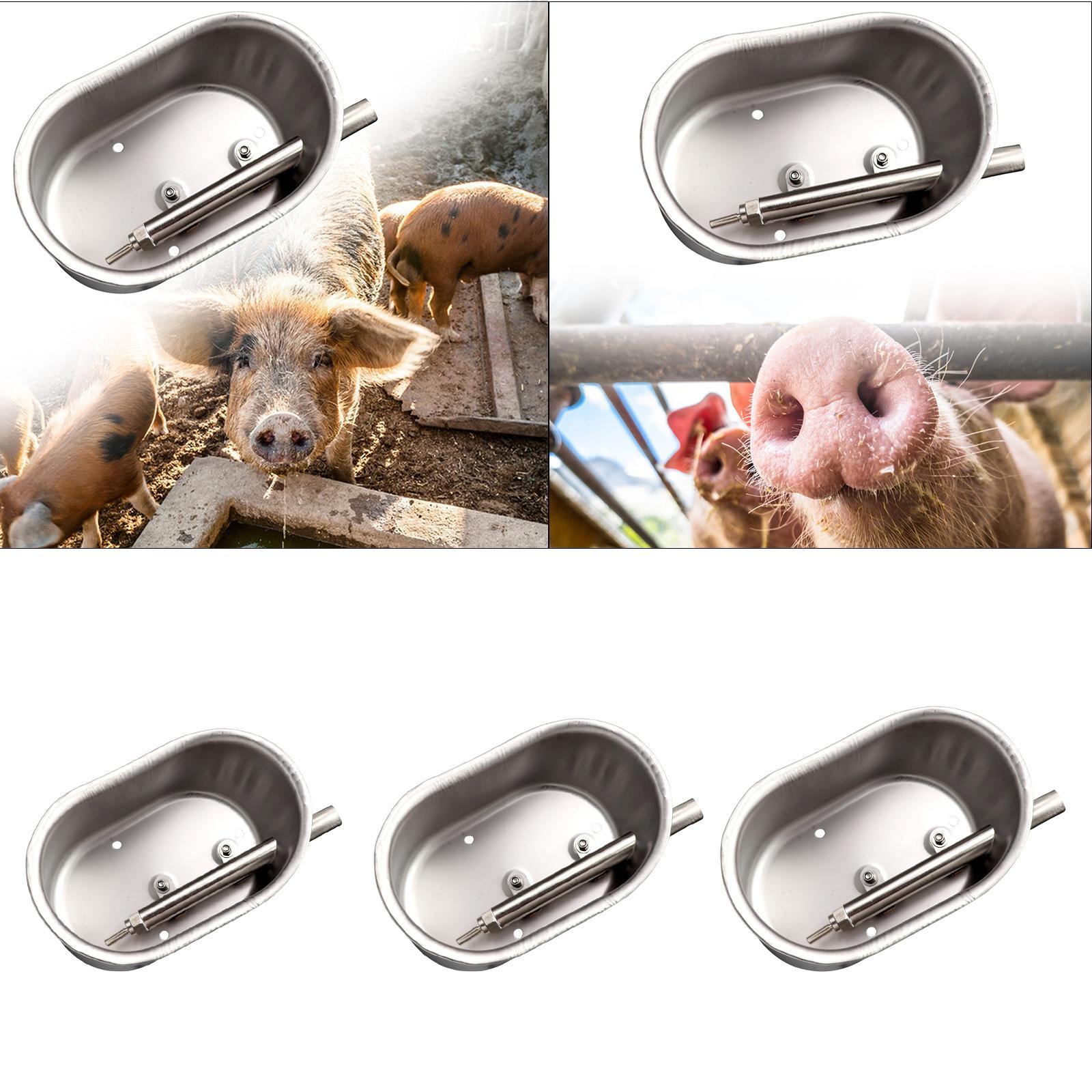 

Automatic Pig Waterer Drinking Bowl Hogs Sow Swine Drinking Drinker Drinker Water Dispenser for Hogs Sheep Animals Goats Pigs S