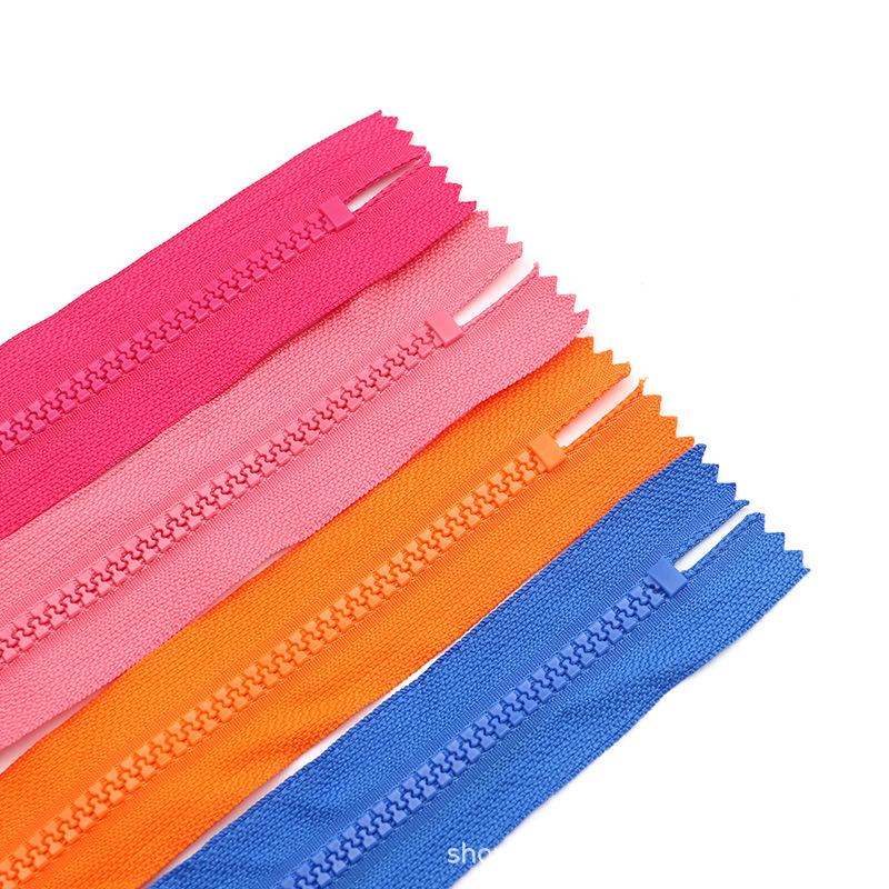 1Pcs 5# 20cm Resin Zippers Open-End Auto Lock ECO colorful plastic Nylon Coil zipper for Sewing clothes Clothing garment