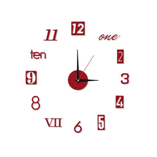 DIY Luminous Wall Clock Silent Movement Easy-to-read Decorative Modern Wall Clock for Living Room Bedroom