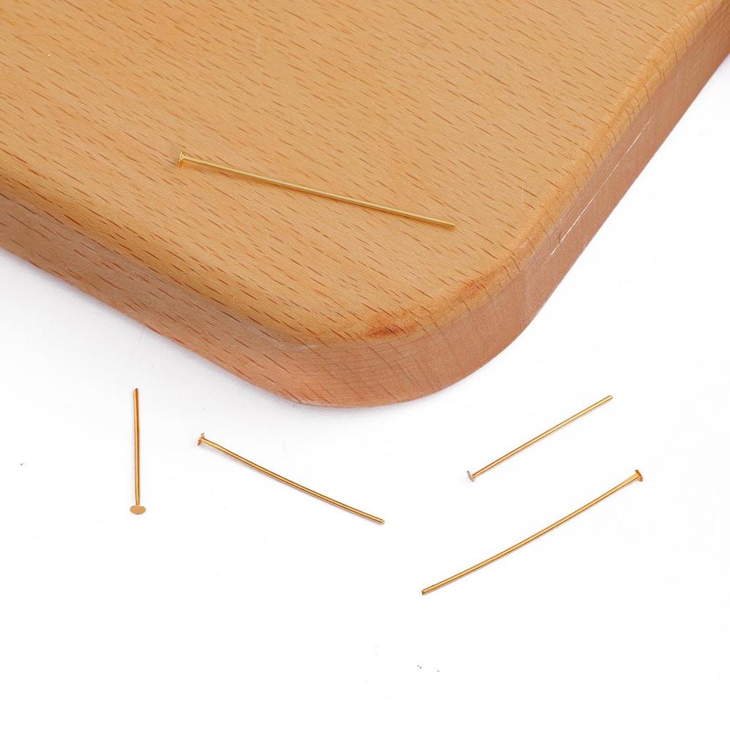 10/50Pcs Flat Head Eye Flat Head Pin Needles Beads Supplies for Jewelry Making Diy Accessories Earring