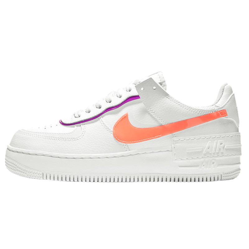 Nike Sneakers da Donna Air Force 1 Shadow 'Bianco Mango Prugna Rosso' DH3859-100