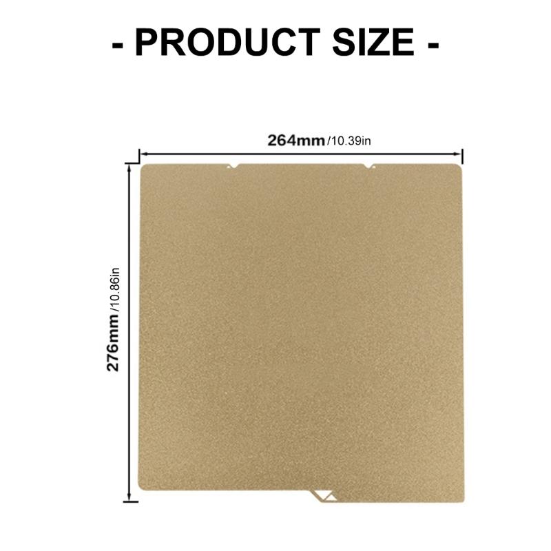 264x276mm PEI Sheet for S1C Build Plate Double Sided Textured Print Bed Flexible Spring Steel Platform Board 3D Printer