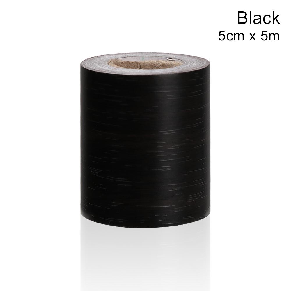 Self-adhesive PVC Waterproof Wood Waist Line Wallpaper Skirting Line Wall Border Stickers Home Decor