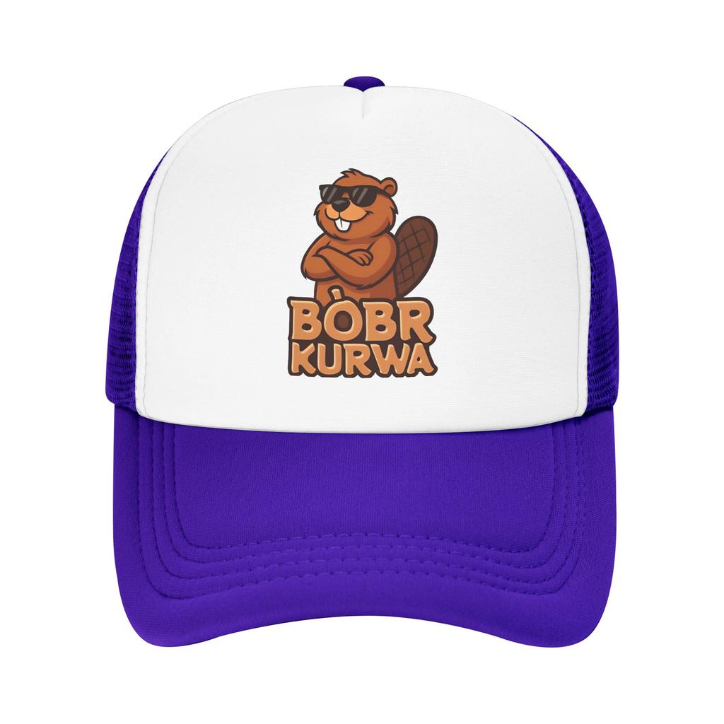 Bóbr Kurwa  Mesh Sun Hats  Unisex Men Design Hip Hop Hats Summer y2k Cute Tennis Skate Sunscreen Baseball Cap
