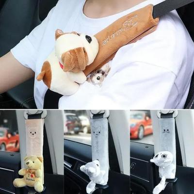 Soft Car Seat Belt Shoulder Guard Cute Anime Car Seat Belt Harness Cushion Auto Interior Shoulder Strap Pad For Adults And Kids
