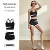 WEZHO Women's Short Color-block Sports Set