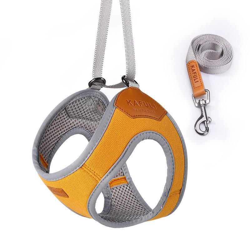 Reflective Breathable Anti-Escape Cat Harness & Leash Set for Small Pets