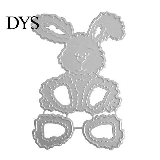 Easter Rabbit Bunny Metal Cutting Dies DIY Scrapbook Emboss Paper Cards Stencil