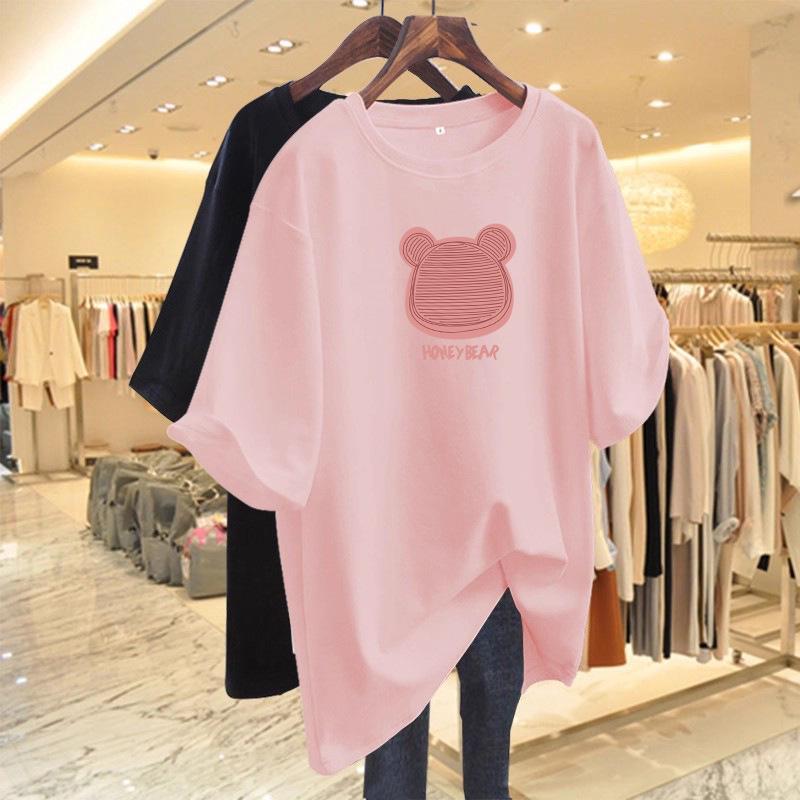 Women's Summer 2026 Loose-Fit Cartoon T-Shirt with Round Neck and Short Sleeves