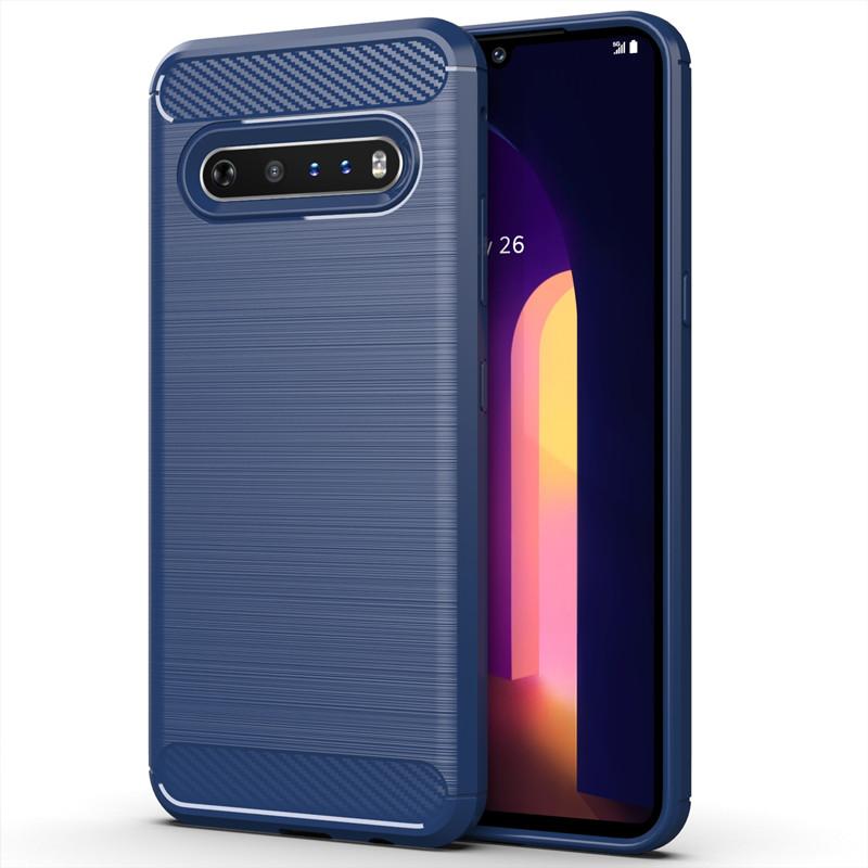 

Для чехла LG V60 ThinQ Чехол для LG V60 ThinQ V60 Thin Q Coque Противоударный силиконовый бампер Мягкий чехол TPU для LG V60 ThinQ Fundas For LG V60 ThinQ синий