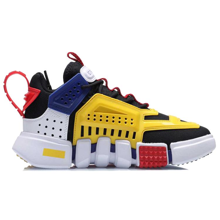 Li Ning Aufklärung Textil, Synthetikleder Dämpfung Rutschfest Abriebfest Niedrig geschnitten Freizeitschuhe AGBQ122-3