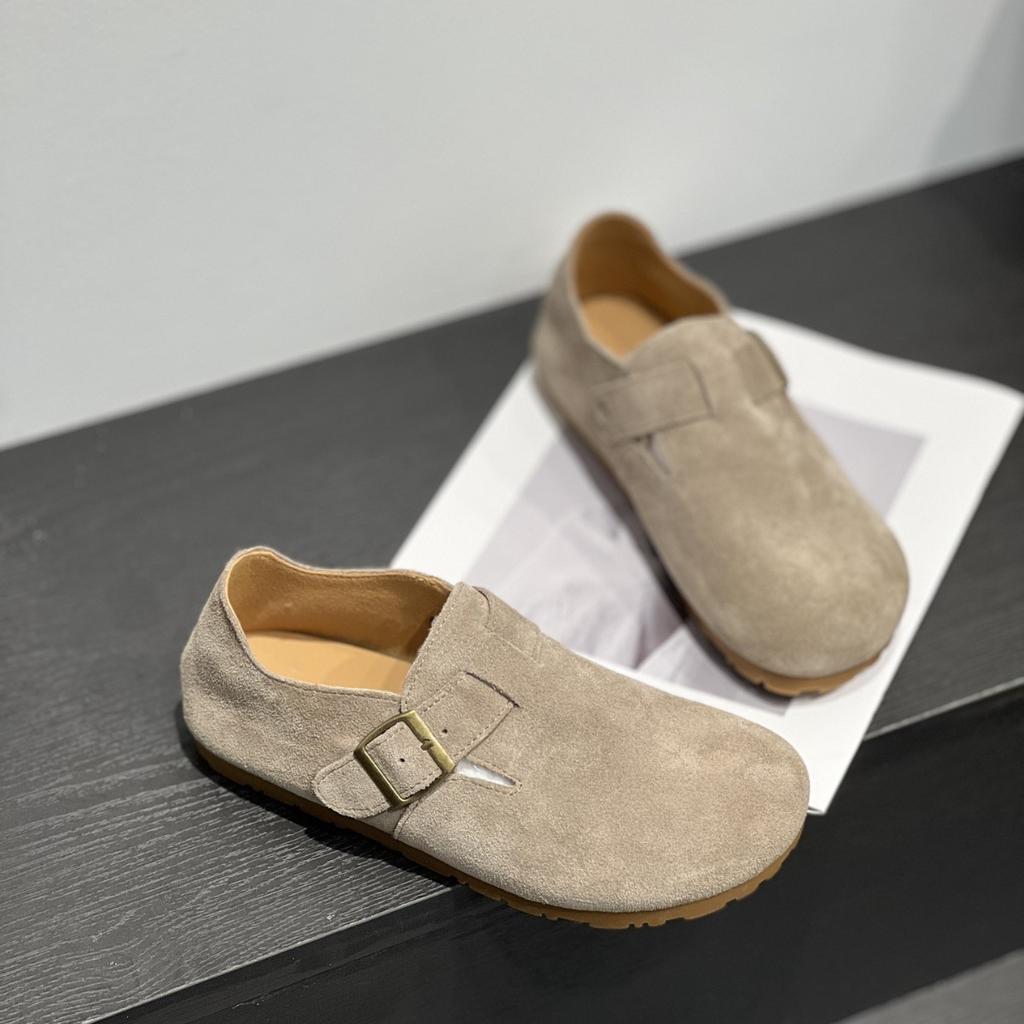 Boken single shoes women's skirt new summer fashion pregnant women flat shoes retro temperament shallow beanie shoes