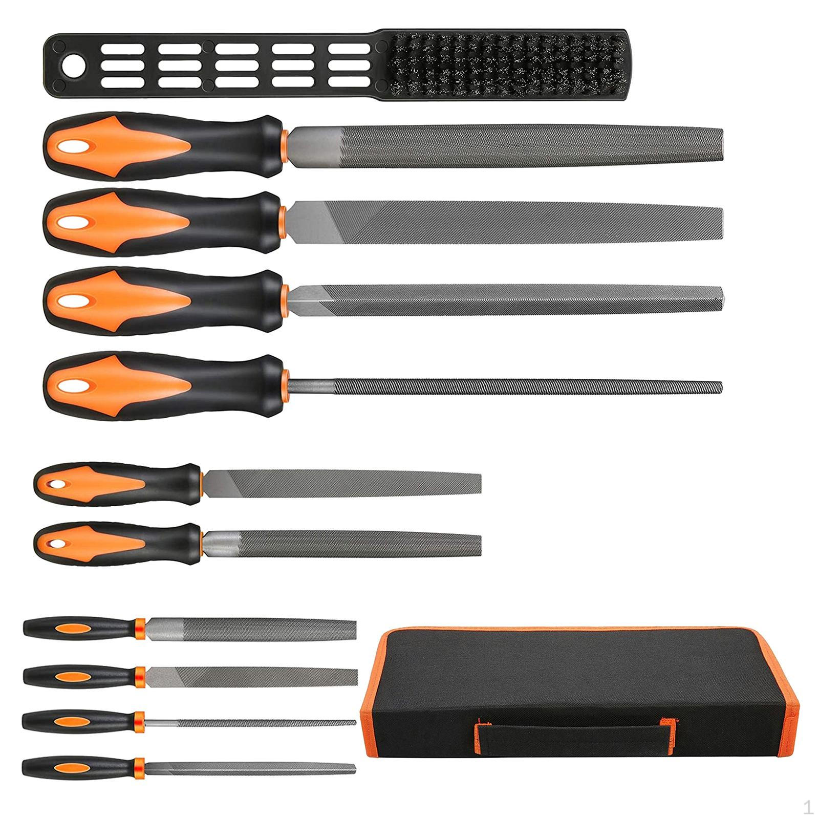 

Carbon Steel File Set Precision Drop Forging Woodworking Tools Hand for 11Pcs
