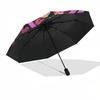 1pc My Hero Academia Dabi & Midoriya Izuku Outdoor Umbrella - Automatic Opening/Closing, Portable 3-Fold Design with 8-Rib Iron Frame - Perfect Gift f