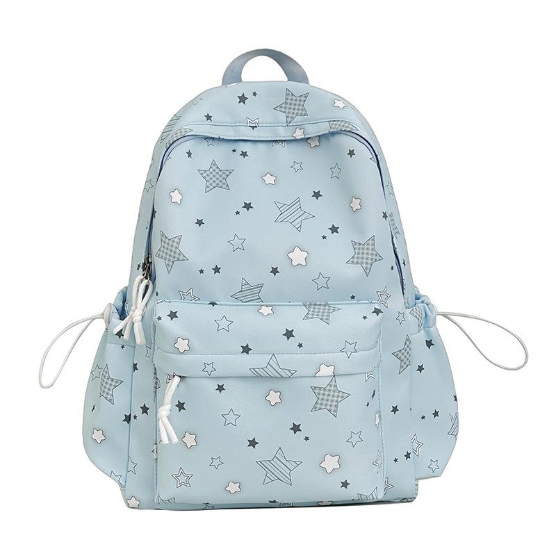 Schoolbag Korean Schoolbag Junior High School Girls Ins Fresh Casual High Value Backpack High School Students Large Capacity Lightweight Backpack