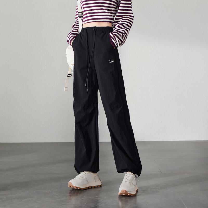 SOFSIL 2026 Spring Women s High-Waist Wide-Leg Utility Pants L