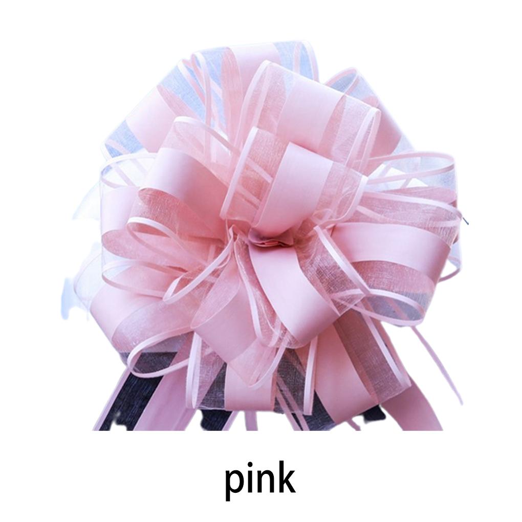 Large Bowknot Decoration Yarn Ribbons Festival Holiday Engagement Presents Box Wedding Car Flower Bouquet Packing Ornament